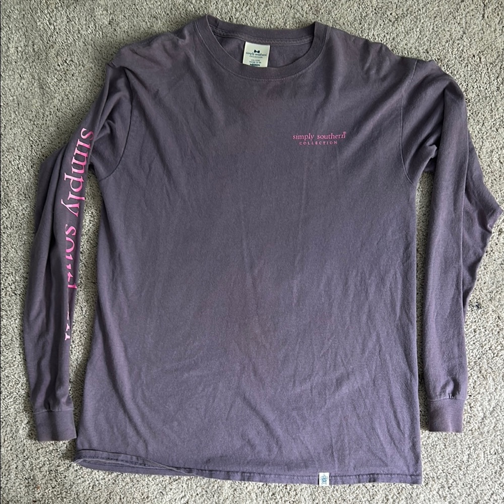 Simply Southern Men's Purple Long Sleeve Shirt